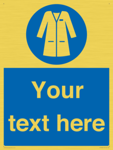 Custom Mandatory: Wear laboratory coat